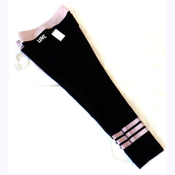 Material Girl Love blk/pink sweatpants - Picture 2 of 3